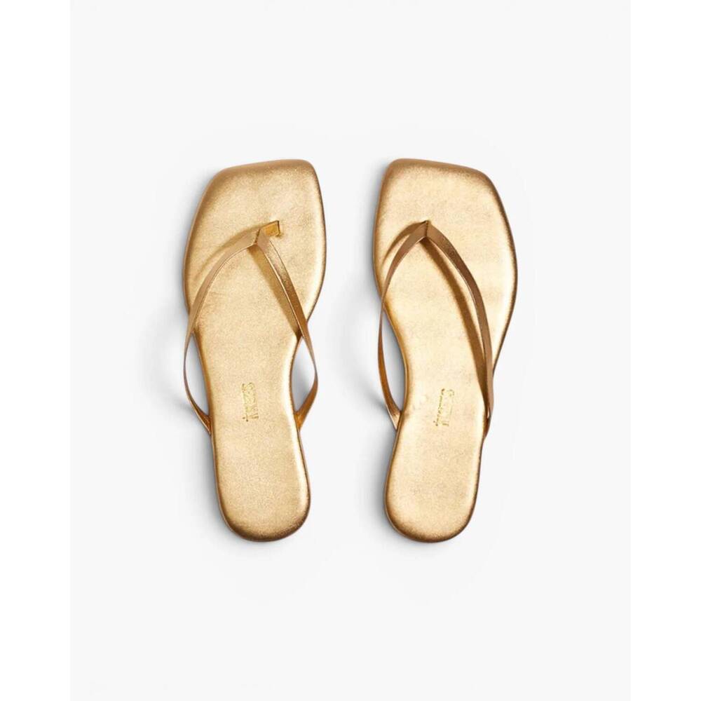 NEW TKEES women's square toe lily flip flop sandal in blink - Picture 4 of 4